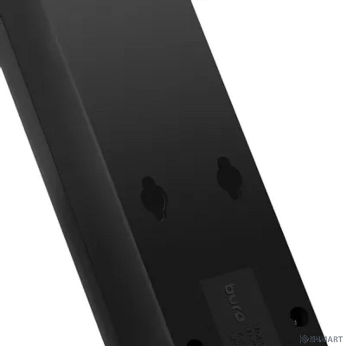 BURO Сетевой фильтр, 5 розеток, 5 метров, (500SH-5-B), черный (коробка) [992296]