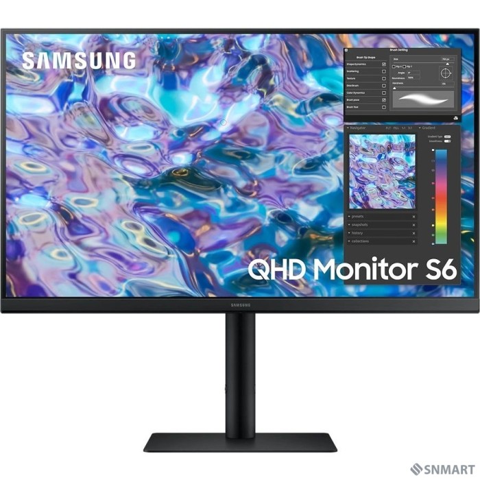LCD Samsung 27" S27B610EQI черный [IPS 2560x1440 75Hz 16:9 HAS Pivot 300cd 178/178 HDMI DisplayPort M/M HAS Pivot]