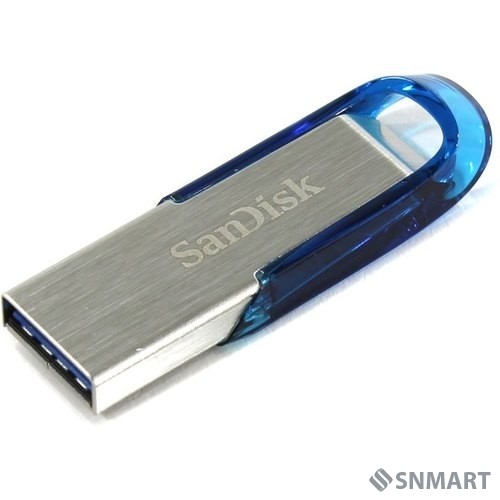 SanDisk USB Drive 128GB Ultra Flair <SDCZ73-128G-G46B> Tropical Blue USB 3.0