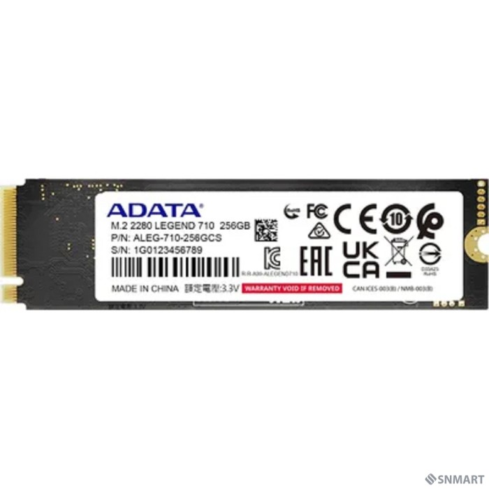 A-DATA SSD M.2 256GB LEGEND 710, M.2 2280 [ALEG-710-256GCS] PCIe Gen3x4 with NVMe