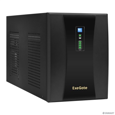 Exegate EX292615RUS ИБП ExeGate SpecialPro UNB-3000.LED.AVR.2SH.4C13.RJ.USB &lt;3000VA/1800W,LED, AVR,2*Schuko+4*C13,RJ45/11,USB, металлический корпус, Black&gt;
