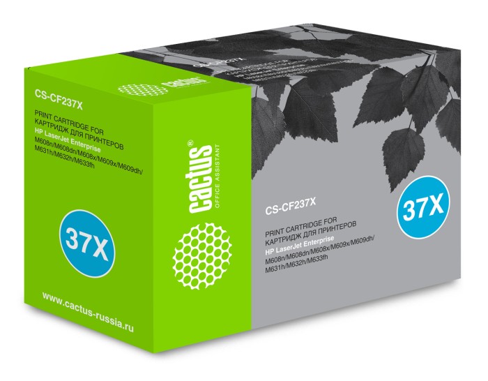 Картридж лазерный Cactus CS-CF237X CF237X черный (25000стр.) для HP LJ M608n/M608dn/M609x/M631h/M631z/M632h