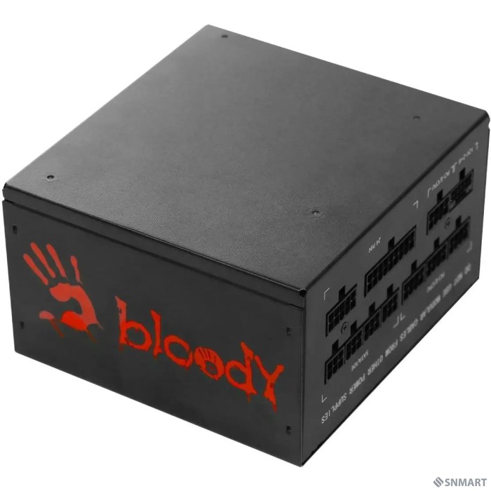 Bloody BD-PS750G-M ATX 750W 80+ gold (20+4pin) APFC 120mm fan 6xSATA Cab Manag RTL