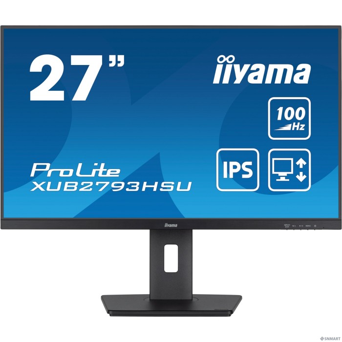 LCD Iiyama 27" XUB2793HSU-B7 [IPS 1920x1080 100Hz 1ms 300cd HDMI DisplayPort USB M/M HAS Pivot]