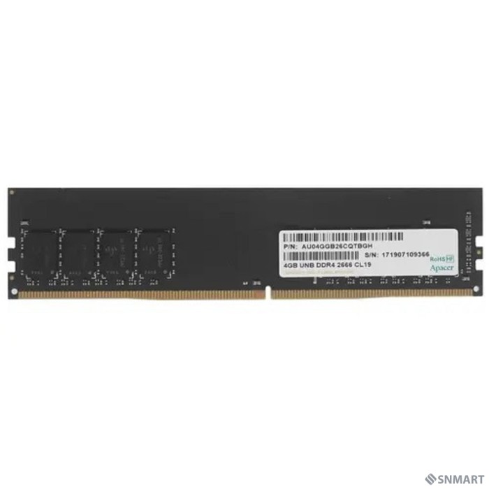 Apacer DDR4 DIMM 4GB EL.04G2V.KNH PC4-21300, 2666MHz