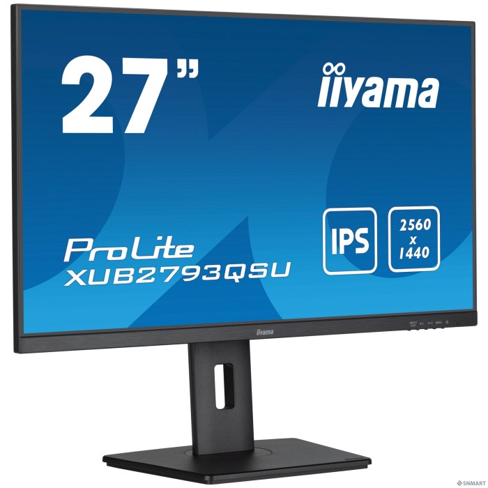 LCD Iiyama 27" XUB2793QSU-B7 [IPS 2560x1440 100Hz 1ms 300cd HDMI DisplayPort USB M/M HAS Pivot]