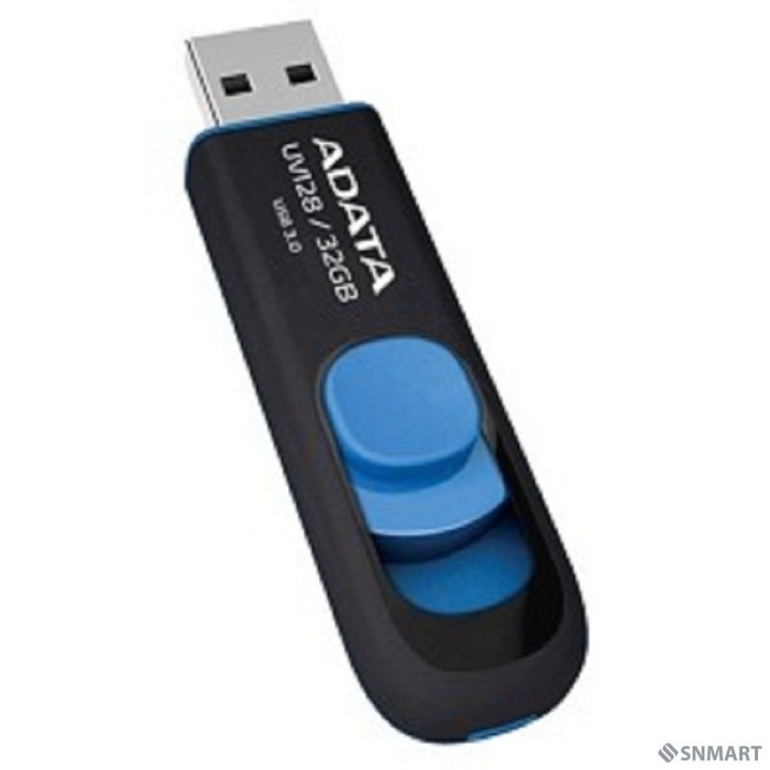 A-DATA Flash Drive 32Gb UV128 AUV128-32G-RBE [USB3.0, Black-Blue]
