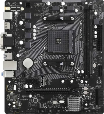 Материнская плата Asrock Amd A520 A520M-HDV DDR4 mATX