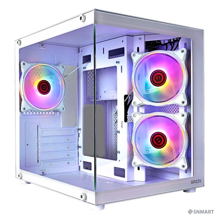 Ginzzu V250  White 3*FAN 12LD4