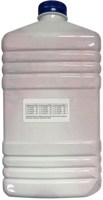 Тонер Cet PK208 OSP0208M-500 пурпурный бутылка 500гр. для принтера Kyocera Ecosys M5521cdn/M5526cdw/P5021cdn/P5026cdn