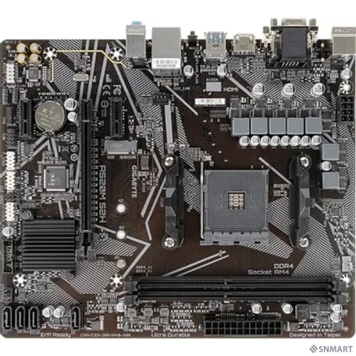 Gigabyte A520M S2H [Soc-AM4 AMD A520 2xDDR4 mATX AC`97 8ch(7.1) GbLAN RAID+VGA+DVI+HDMI]