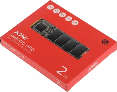 Накопитель SSD A-Data 2 ТБ XPG SX6000 Pro M.2 PCIe 3.0 x4 (ASX6000PNP-2TT-C)