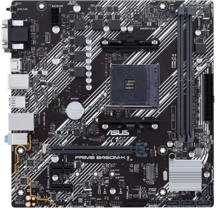 Материнская плата Asus Amd B450 B450M-K II DDR4 mATX