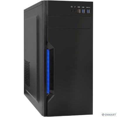 Exegate EX283075RUS Корпус Miditower ExeGate XP-333U Black, ATX, &lt;без БП&gt;, 1*USB+2*USB3.0, Audio