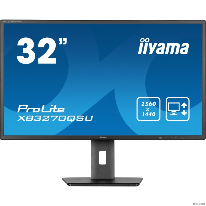 LCD IIYAMA 31.5" XB3270QSU-B1 [IPS 2560x1440 60Hz 3ms 178/178 250cd 1200:1 10bit(8bit+FRC) 2xHDMI1.4 DisplayPort1.4 3xUSB3.2 2x2W HAS VESA]