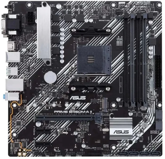 Материнская плата Asus Amd B450 B450M-A II DDR4 mATX