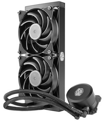 Система водяного охлаждения для ПК Cooler Master MasterLiquid 240 (MLW-D24M-A20PW-R1) 210W черный