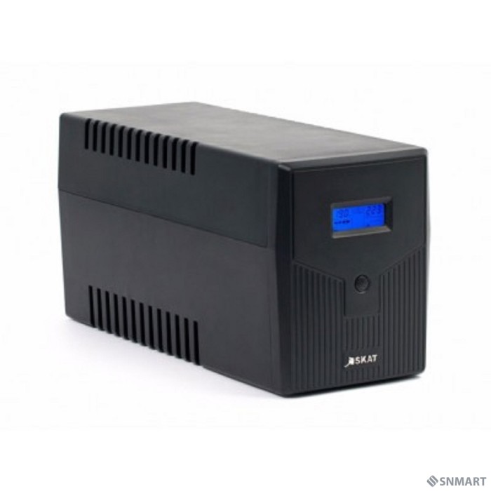 ИБП Бастион SKAT-UPS 2000/1200 (SKAT-UPS 2000-LI-2x9) [Line-interactive, 2000ВА/1200Вт, на пол, LCD-дисп, 2x EURO + 2х C13, USB/RJ-45, АКБ 2х 9Ач, МПТ] (461)