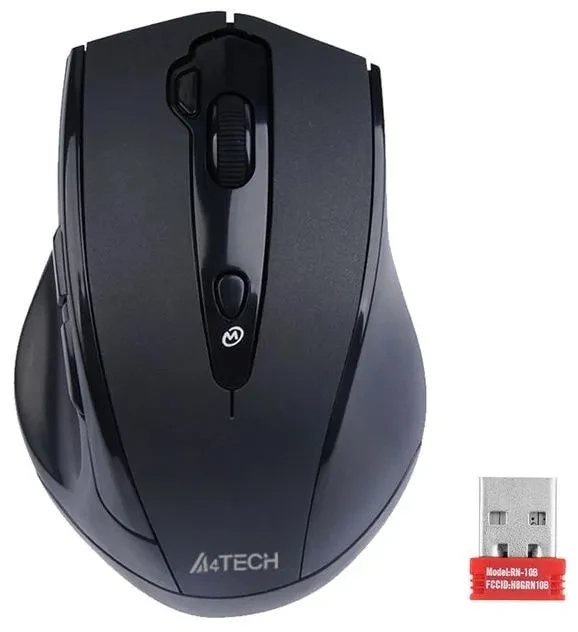 Мышь A4Tech V-Track G10-810FS черный оптическая (2000dpi) silent беспроводная USB (7but)