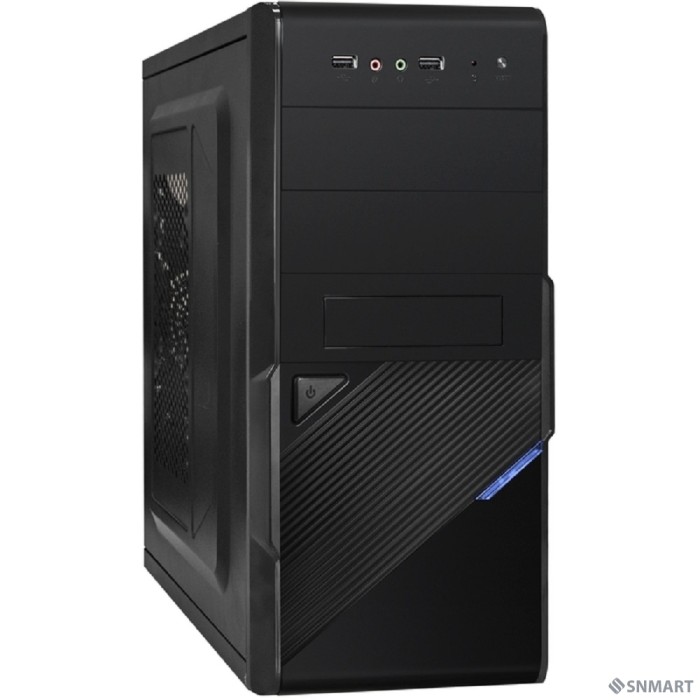 Exegate EX284019RUS Корпус Minitower BA-201 Black, mATX, <AA450, 80mm>, 2*USB, Audio