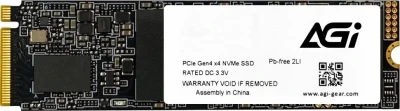 Накопитель SSD AGi 2 ТБ M.2 PCIe 4.0 x4 (AGI2T0G43AI818)
