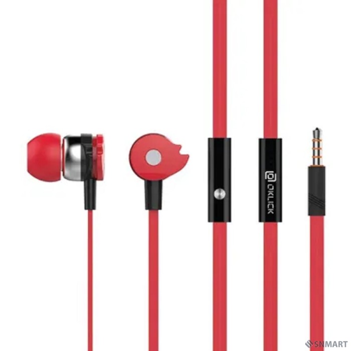 Oklick HS-S-210 1.2м красный проводные [374400]