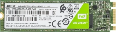 Накопитель SSD WD 480 ГБ Green M.2 SATA-III (WDS480G2G0B)