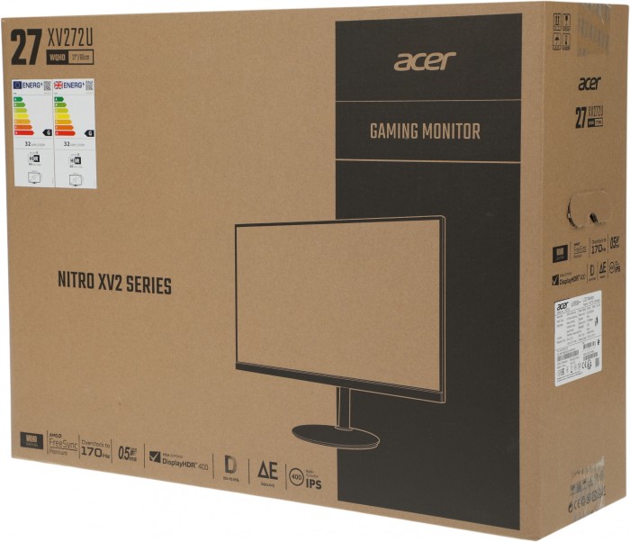 Монитор Acer 27" Nitro XV272UVbmiiprzx IPS 2K 170Гц черный (UM.HX2EE.V23)
