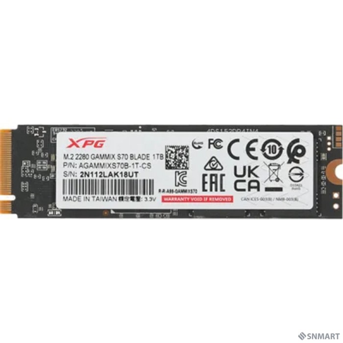 A-DATA SSD M.2 1TB, M.2 2280 AGAMMIXS70B-1T-CS