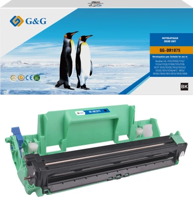 Блок фотобарабана G&amp;G GG-DR1075 DR-1050/DR-1060/DR-1070/DR-1000 черный ч/б:10000стр. для HL-1110/1110E/1112/1112A/1112E/1110R/1111/1118;DCP-1510/1510E/1512/1512A/1512E/1511/1518;MFC-1810/1810E/1815/1811/1813/1815/1818 Brother