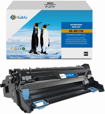 Блок фотобарабана G&amp;G GG-DK1150 DK-1150 черный ч/б:100000стр. для ECOSYS M2135DN/M2635DN/M2735DW/P2235DN/P2235DW/P2040DN/P2040DW/M2040DN/M2540DN/M2640IDW Kyocera