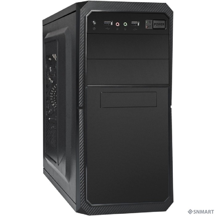 Exegate EX284027RUS Корпус Minitower BA-202 Black, mATX, <без БП>, 2*USB, Audio