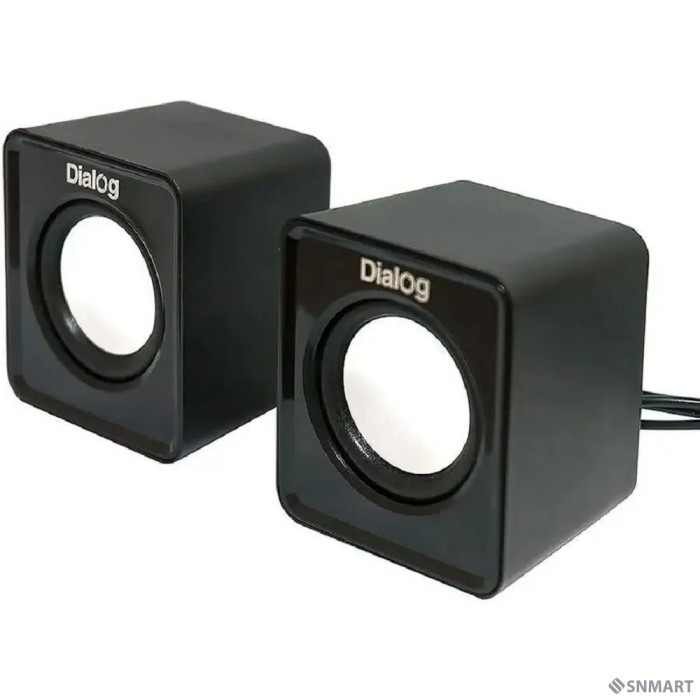 Dialog Colibri AC-02UP BLACK [акустические колонки 2.0, 5W RMS, питание от USB]