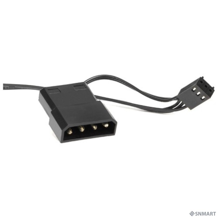 CROWN Вентилятор для компьютерного корпуса CMCF-12025S-1231 (120*120*25мм;Синее LED кольцо;1500 об/мин;35CFM;20Дб;Подшипник скольжения;3pin+MOLEX(папа-мама) 40+10см)