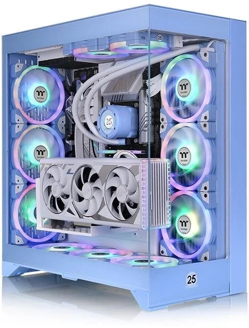Компьютерный корпус Thermaltake CTE E600MX Hydrangea Blue синий без БП E-ATX
