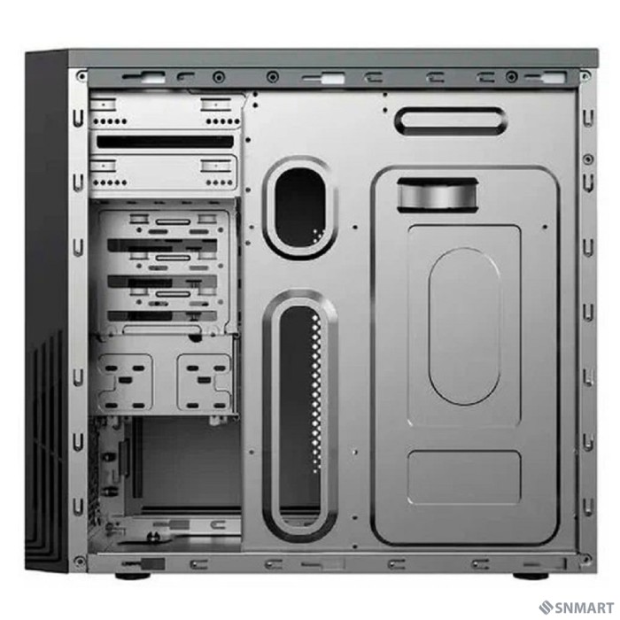 ES555BK PM-450ATX U3*2+TypeC*2+2*combo Audio; intrusion switch; power button lock; Extra 2xHDD cage; plastic screwless parts [6188250]