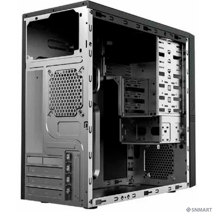 ES555BK PM-450ATX U3*2+TypeC*2+2*combo Audio; intrusion switch; power button lock; Extra 2xHDD cage; plastic screwless parts [6188250]
