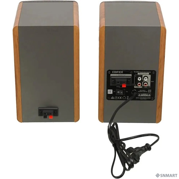 Edifier R1280T Silver/Brown [Активные, 2 x 21W RMS, 75-18000Гц, дерево, пульт ДУ]