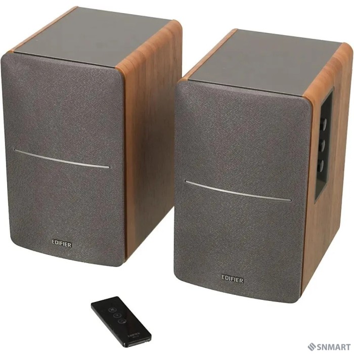 Edifier R1280T Silver/Brown [Активные, 2 x 21W RMS, 75-18000Гц, дерево, пульт ДУ]