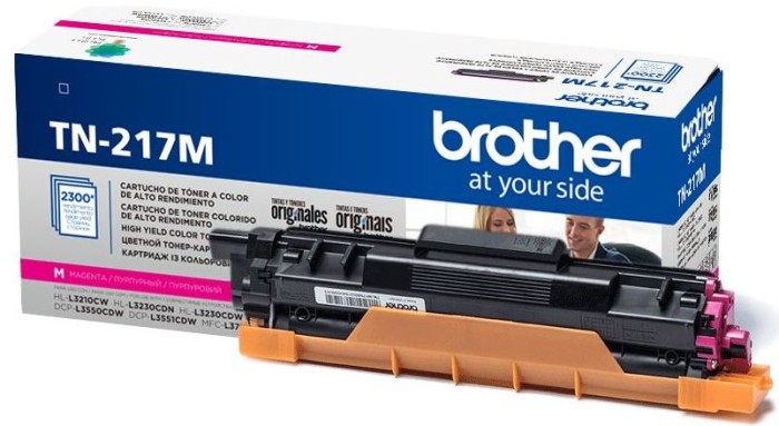 Картридж лазерный Brother TN217M пурпурный (2300стр.) для Brother HL3230/DCP3550/MFC3770