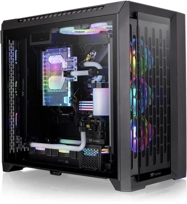 Компьютерный корпус Thermaltake CTE C750 TG ARGB черный без БП ATX