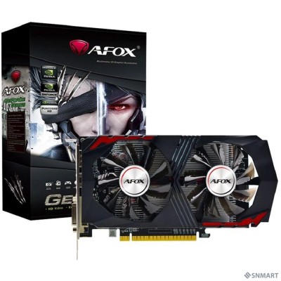 Видеокарта AFOX Geforce GTX1050Ti 4GB GAMING GDDR5 128Bit  DP/DVI/HDMI ATX Dual Fan (AF1050TI-4096D5H2-V6) RTL