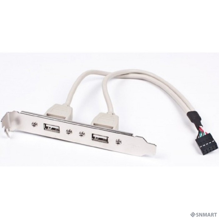 Gembird планка в сист. блок на 2 USB 2.0, Gembird  (CCUSBRECEPTACLE)