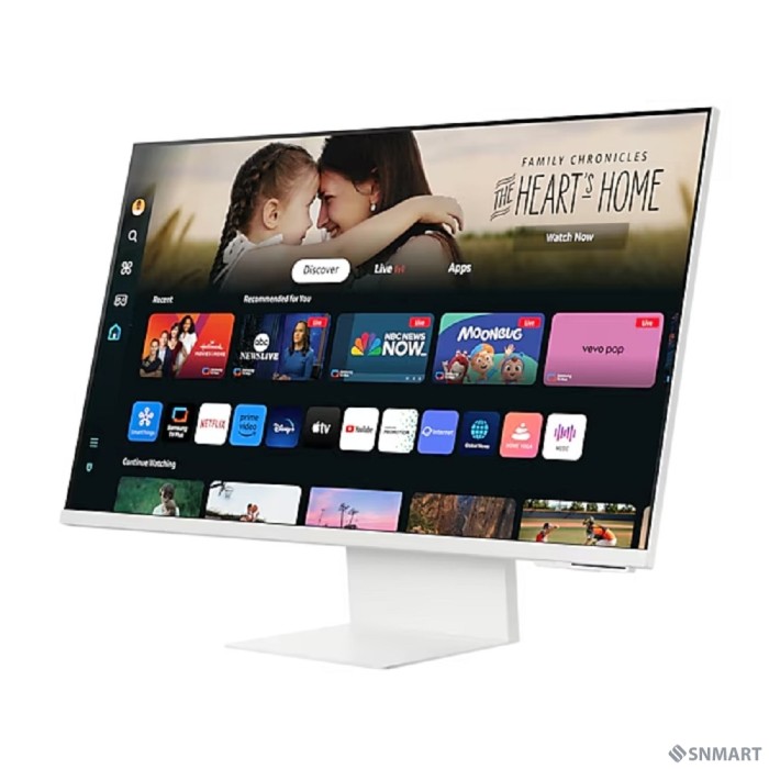 LCD Samsung 31.5" S32DM801UIXCI M8 белый [VA 3840x2160 60Hz 400cd 178/178 16:9 HDMI M/M Cam HAS USB]