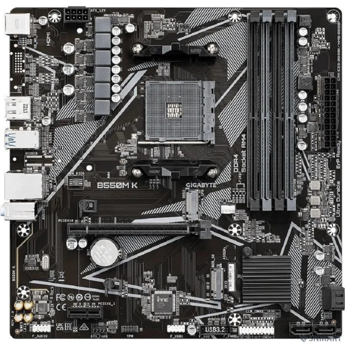 Gigabyte B550M K [SocketAM4, AMD B550, mATX] Ret