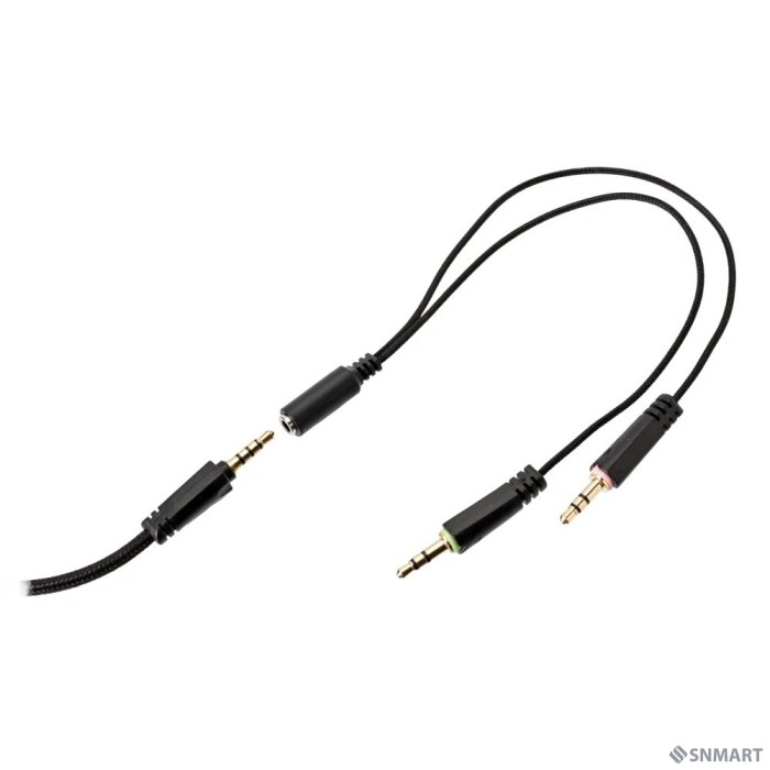 Perfeo игровая гарнитура RGF EARTH черная 1,8 м, разъем 3,5 мм (4 pin) и USB (LED), переходник