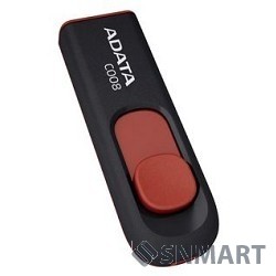 A-DATA Flash Drive 64Gb С008 AC008-64G-RKD [USB2.0, Black-Red]