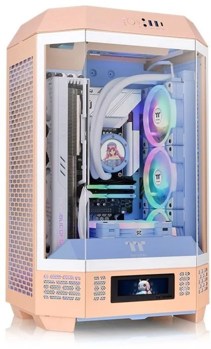 Компьютерный корпус Thermaltake The Tower 300 PEACH FUZZ без БП miniITX