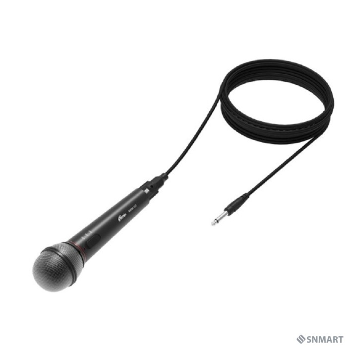 RITMIX RWM-101 black [ 85 дБ, максимальная девиация: ± 30 КГц, переключатель вкл./выкл., 3 pin XLR - Jack 6.3 mm, 3 м, питание микрофона: 1,5 В (постоянный ток DC, батарейки АА)]