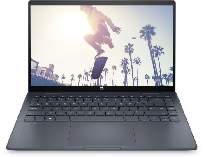 Ноутбук HP Pavilion x360 14-ek2001ci Core 7 150U 16ГБ SSD 1ТБ Intel Graphics 14" IPS Touch FHD Free DOS синий (A19ZZEA)